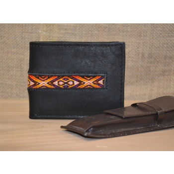 Portfel skórzany czarny męski .